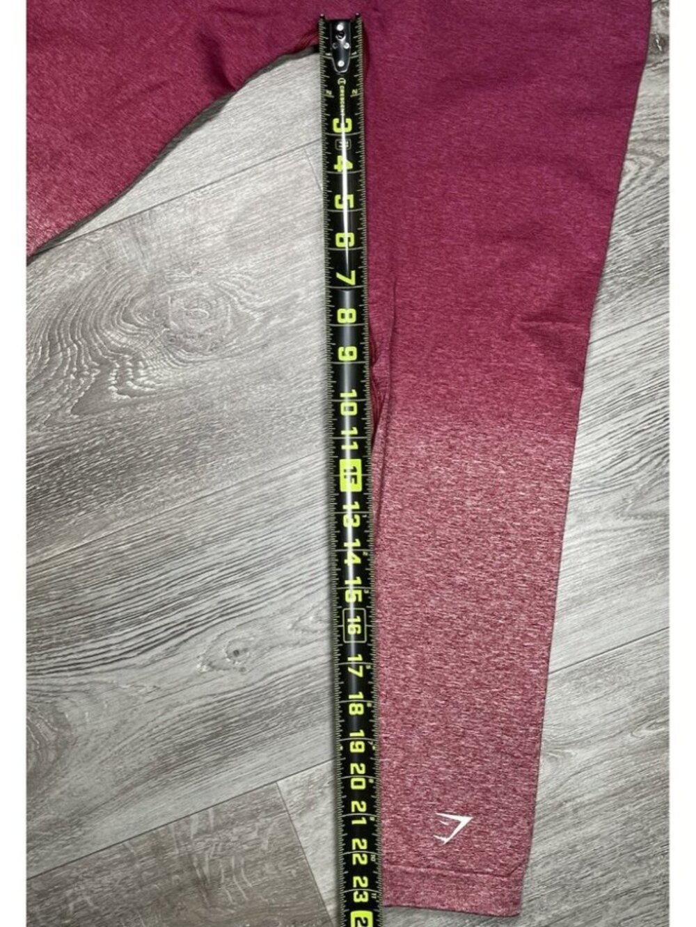 Gymshark Red Adapt Ombre Dip Dye Seamless Leggings - Women Size Large - Picture 14 of 14
